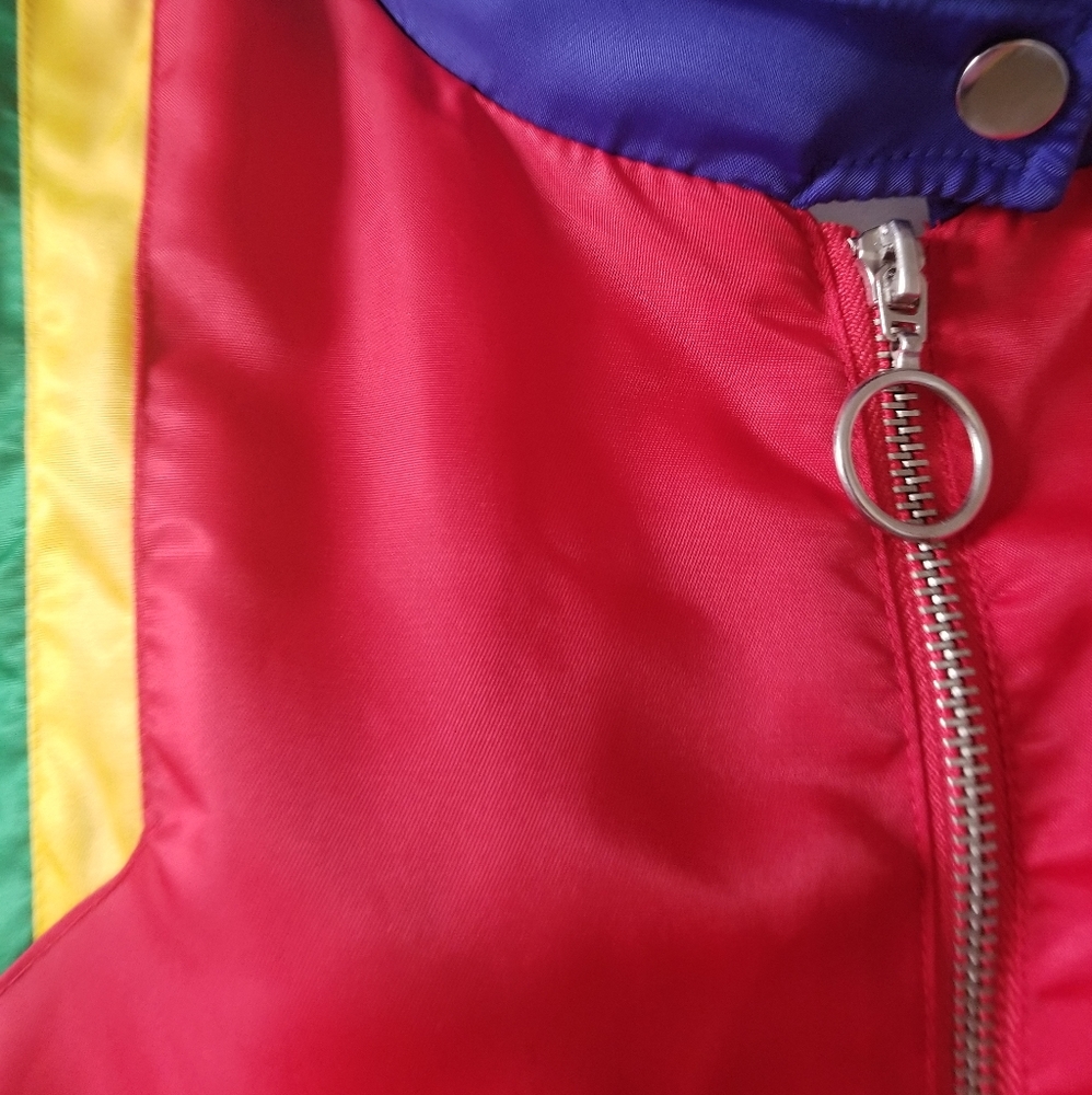 Forever 21 Cropped Rainbow Jacket - image 5